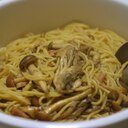 麺つゆがなくても！ベーコンとキノコの和風パスタ